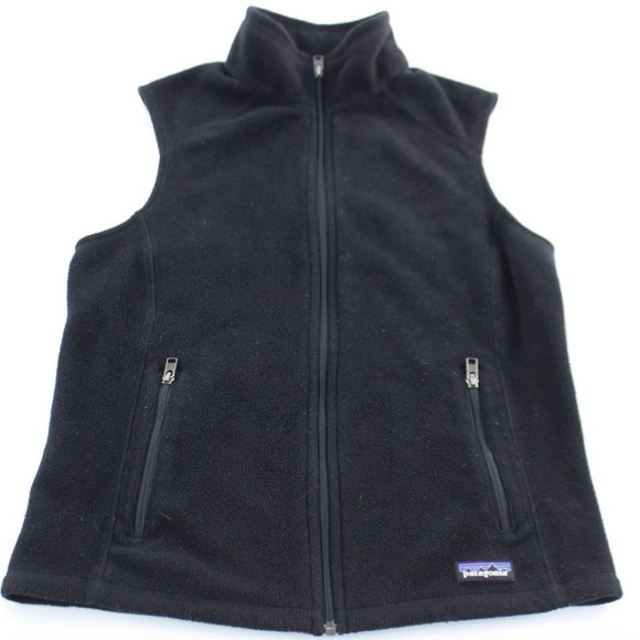 🏔️ Patagonia - Women’s Synchilla Black Fleece Vest - Picture 3 of 5